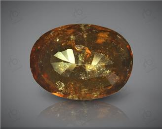 Natural Hessonite Garnet (Gomed) Certified  6.92 Cts ( 1476 )